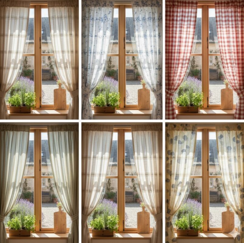 Zavese za kuhinju - boje i dezeni